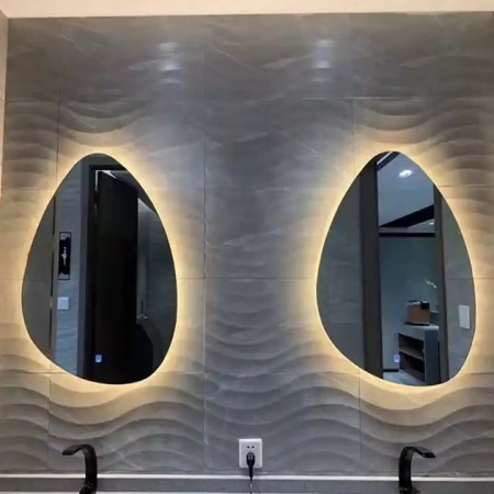 Using an LED Mirror with Defogger and Bluetooth to Upgrade Your Bathroom