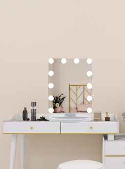 Desktpo hollywood vanity mirror with BT ledmirror.in dp311d