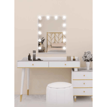 hollywood vanity mirror hub with led bulb ledmirror.in dp314D