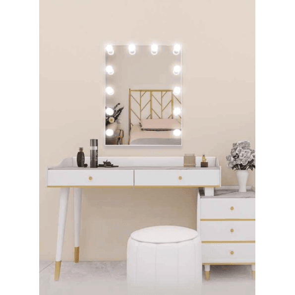 hollywood vanity mirror hub with led bulb ledmirror.in dp314D