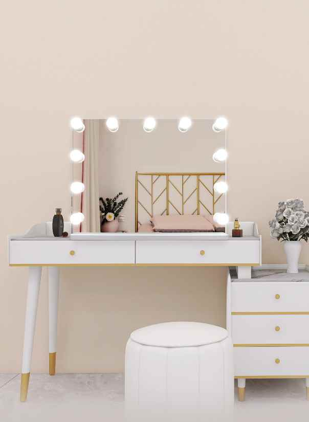 hollywood vanity mirror hub with led bulb ledmirror.in dp316a