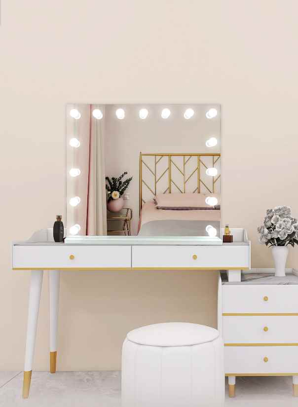 hollywood vanity mirror hub with led bulb ledmirror.in dp328B