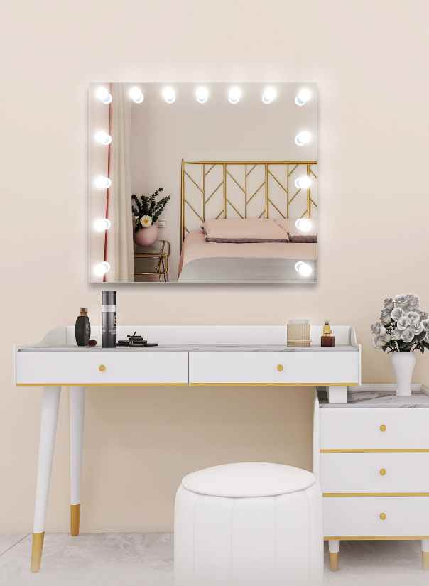 hollywood vanity mirror hub with led bulb ledmirror.in dp328w