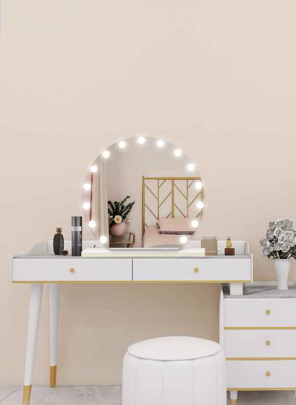 hollywood vanity mirror hub with led bulb ledmirror.in dp355