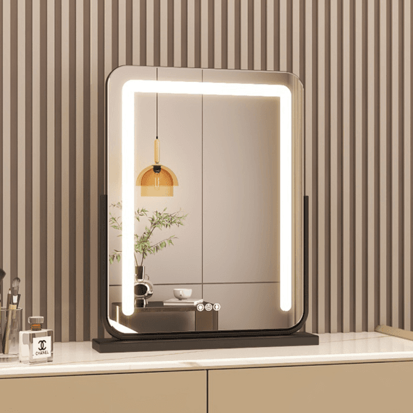Hollywood Vanity Mirror with Multi-Color LED Lights – Touch Sensor, Dimmable & Rotatable