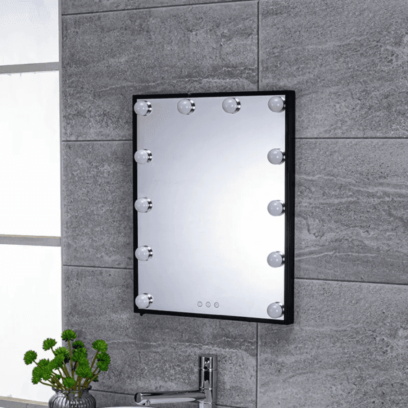 LM-328W Wall-Mounted Hollywood Mirror with LED Lights - 36" Professional Makeup Mirror (Dimmable, 3 Colors)