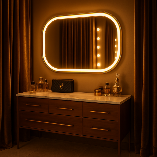 LED mirror bathroom designs