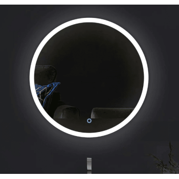 circle acrylic edge frame led mirror