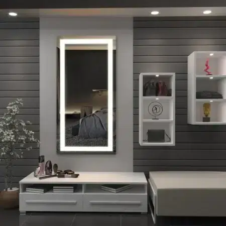 LED light mirrors for dressing rooms enhancing style and lighting.