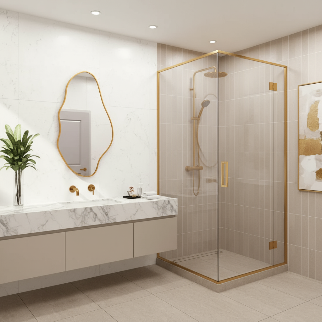 Modern Abstract Organic Wall Mirror