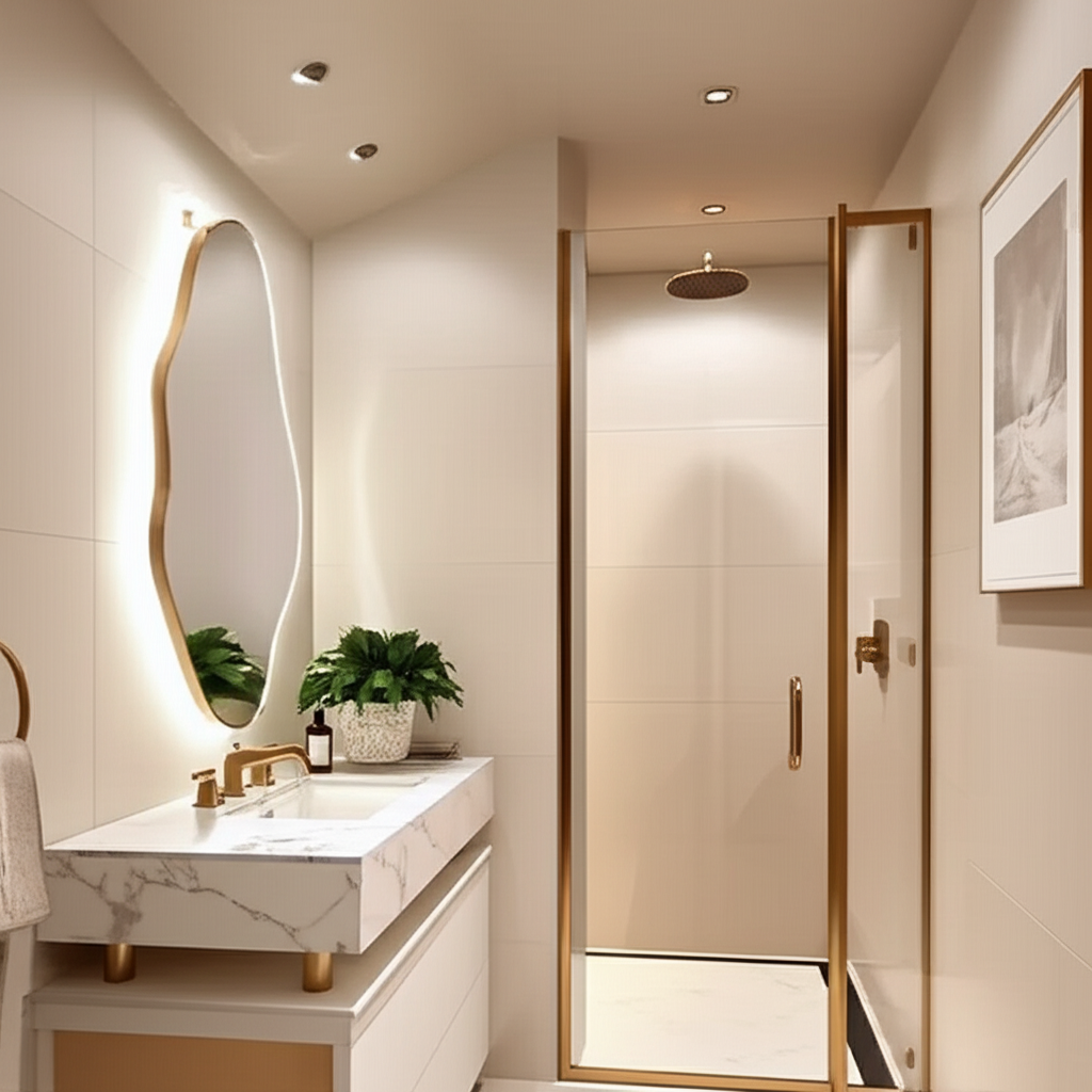 Modern Abstract Organic Wall Mirror