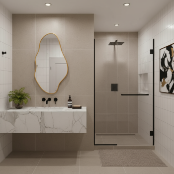 Modern Abstract Organic Wall Mirror