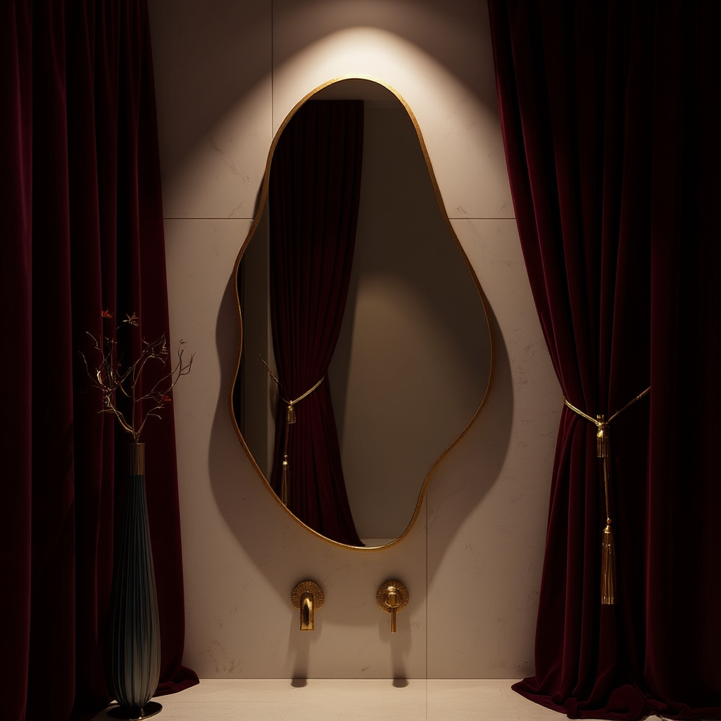 Modern Abstract Organic Wall Mirror