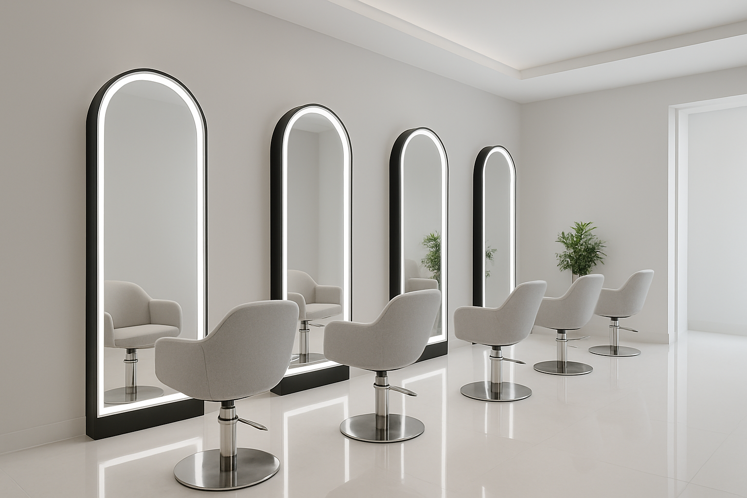 Arched Salon Mirror LED
