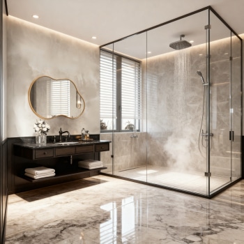 Irregular Shape Designer Wall Mirror – Modern Bathroom Vanity Mirror