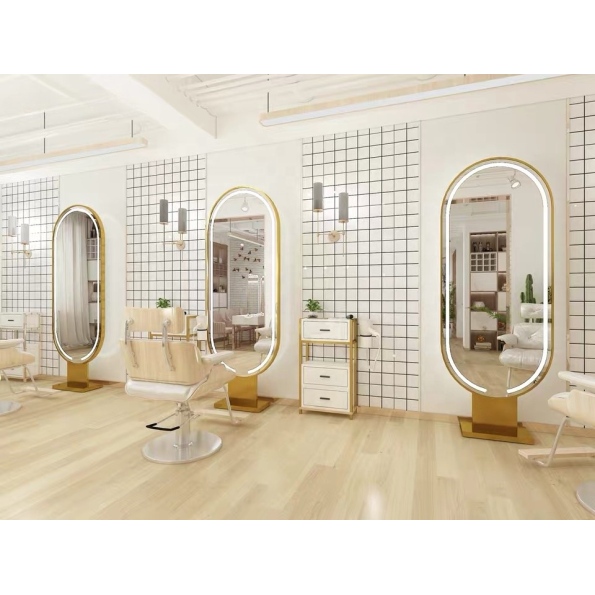 Oval Backlit Salon Mirror