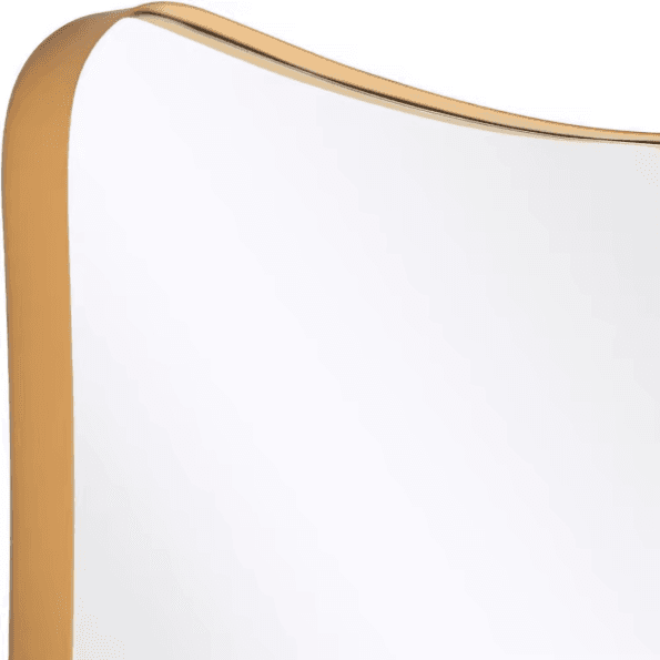 Modern Abstract Irregular Wall Mirror - Anodized Aluminum Frame