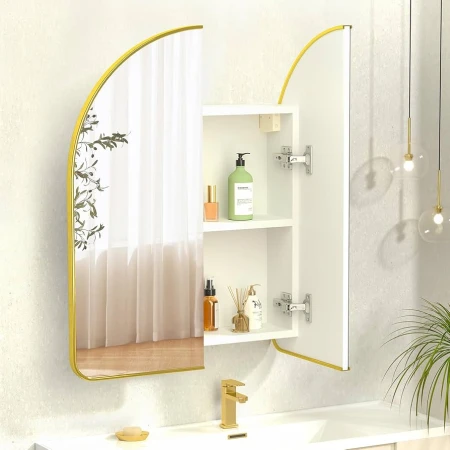Arched Bathroom Mirror Cabinet