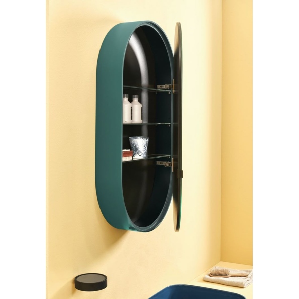 Oval Bathroom Mirror Cabinet