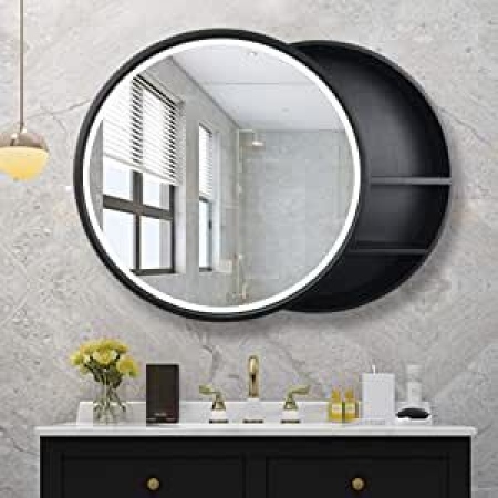 Round Bathroom Mirror Cabinet