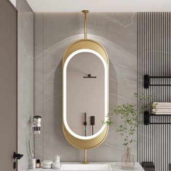 Niccy Oval LED Bathroom Vanity Mirror | Modern Illuminated Mirror