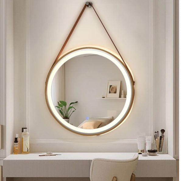 Wooden Framed Hanging Mirror