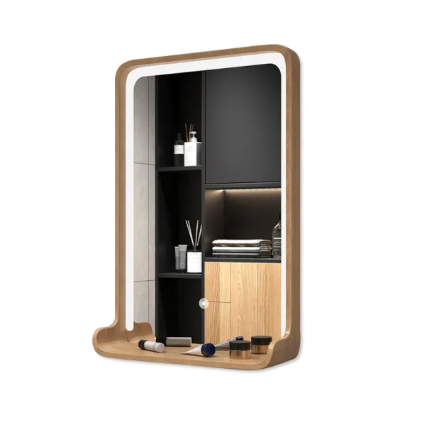 LED Bathroom Mirror with Shelf