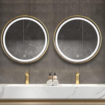 Round Backlit Bathroom Mirror