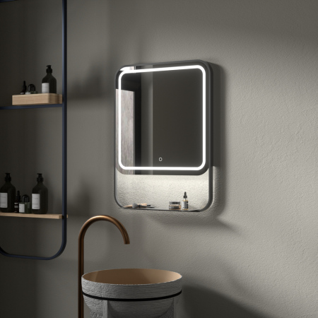 LED Mirror with Shelf