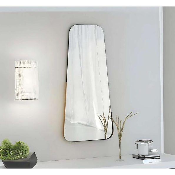 Modern Lean-to/Standing Full Length Mirror - Anodized Aluminum Frame