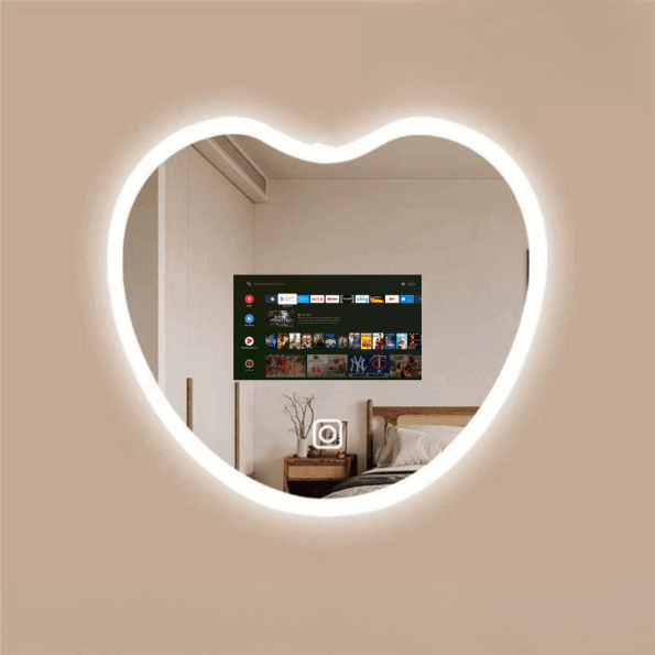 LED Elegant Square Mirror - Modern Illuminated Bathroom Mirror with Soft LED Lighting