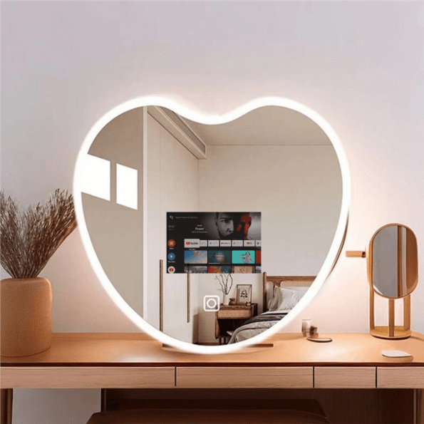 LED Elegant Square Mirror - Modern Illuminated Bathroom Mirror with Soft LED Lighting