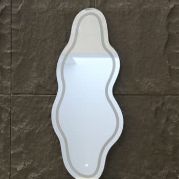 LED Sculpted Mirror Light - Modern, Stylish, and Illuminated Bathroom Mirror