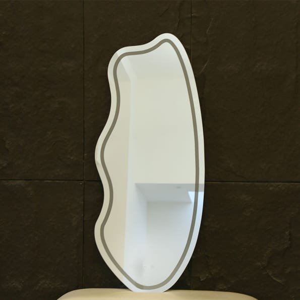 D Abstract Mirror, Modern LED Mirror, Illuminated Mirror, Abstract LED Mirror, Energy-Efficient Mirrors, Bathroom Lighting, Contemporary Mirror, Bulk LED Mirrors, LED Lighting for Homes, Unique LED Mirror