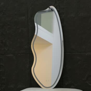 D Abstract Mirror, Modern LED Mirror, Illuminated Mirror, Abstract LED Mirror, Energy-Efficient Mirrors, Bathroom Lighting, Contemporary Mirror, Bulk LED Mirrors, LED Lighting for Homes, Unique LED Mirror