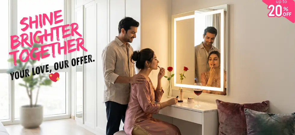 led mirror valentine offer