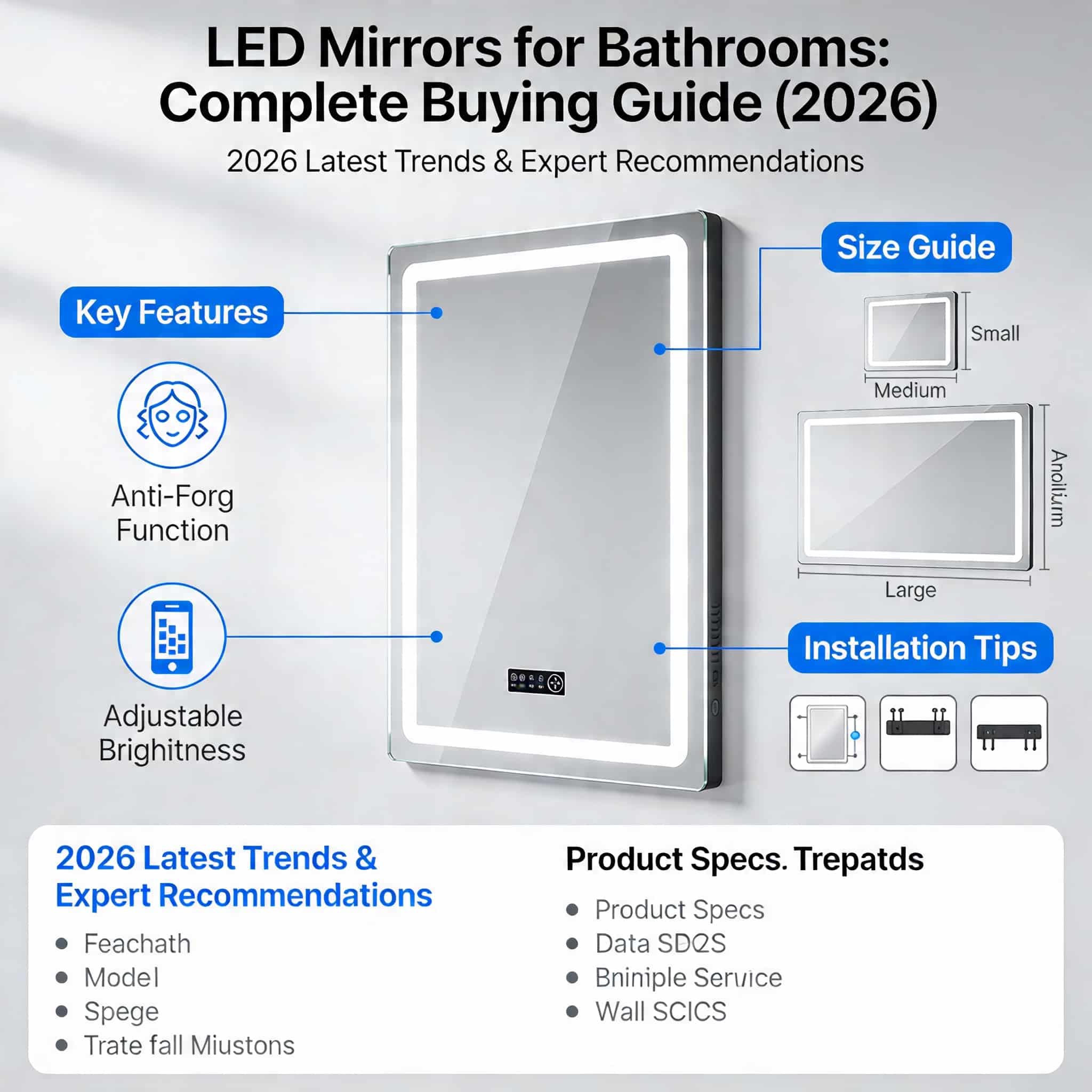 Best LED Mirrors for Bathrooms (2026 Guide)