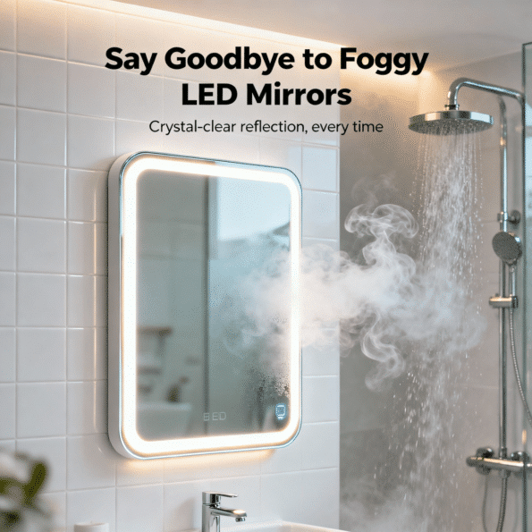 Anti-Fog LED Bathroom Mirrors for Crystal Clear Views