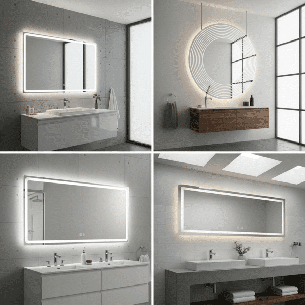 Modern LED Bathroom Mirror Designs for Stylish & Elegant Interiors
