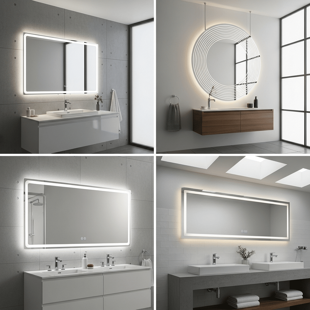 Modern LED Bathroom Mirror Designs for Stylish & Elegant Interiors