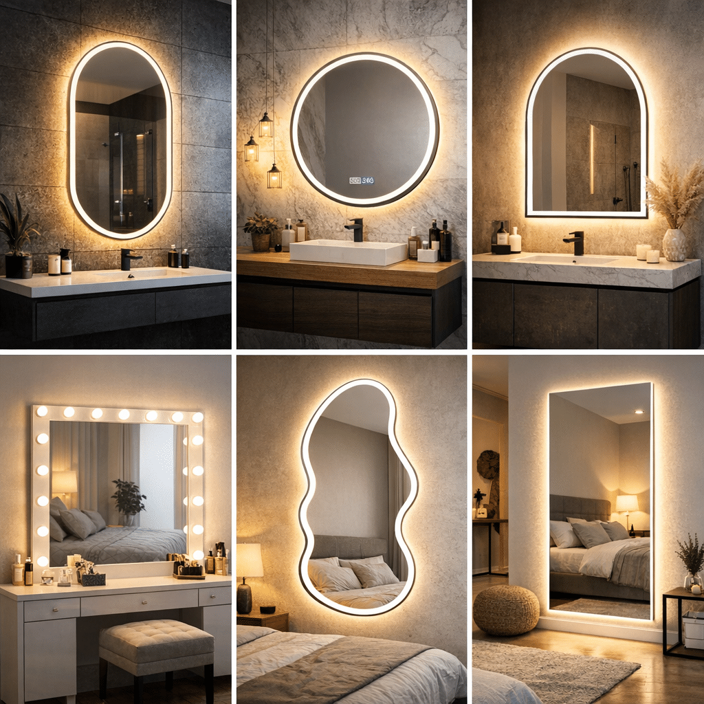 Modern LED Mirror Designs for Every Space | Bathroom, Vanity & Bedroom Styles