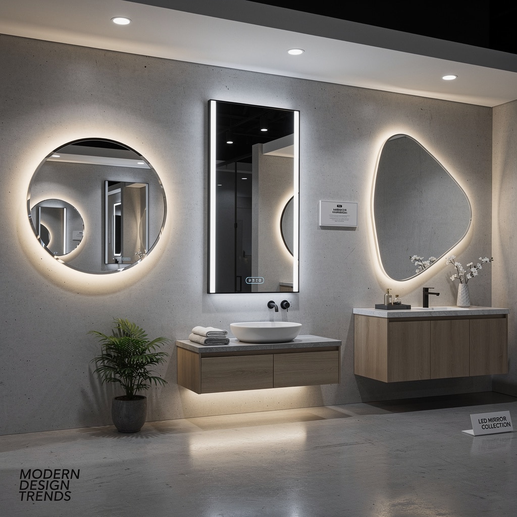 Modern LED Mirror Design Trends | Stylish Shapes for Contemporary Bathrooms