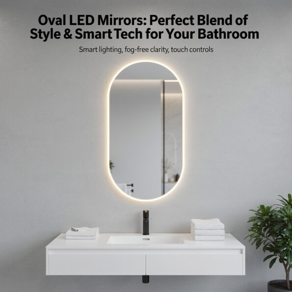 Oval LED Mirrors: Perfect Blend of Style & Smart Tech for Your Bathroom