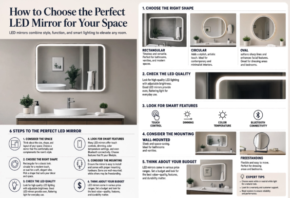 How to Choose the Perfect LED Mirror for Your Space